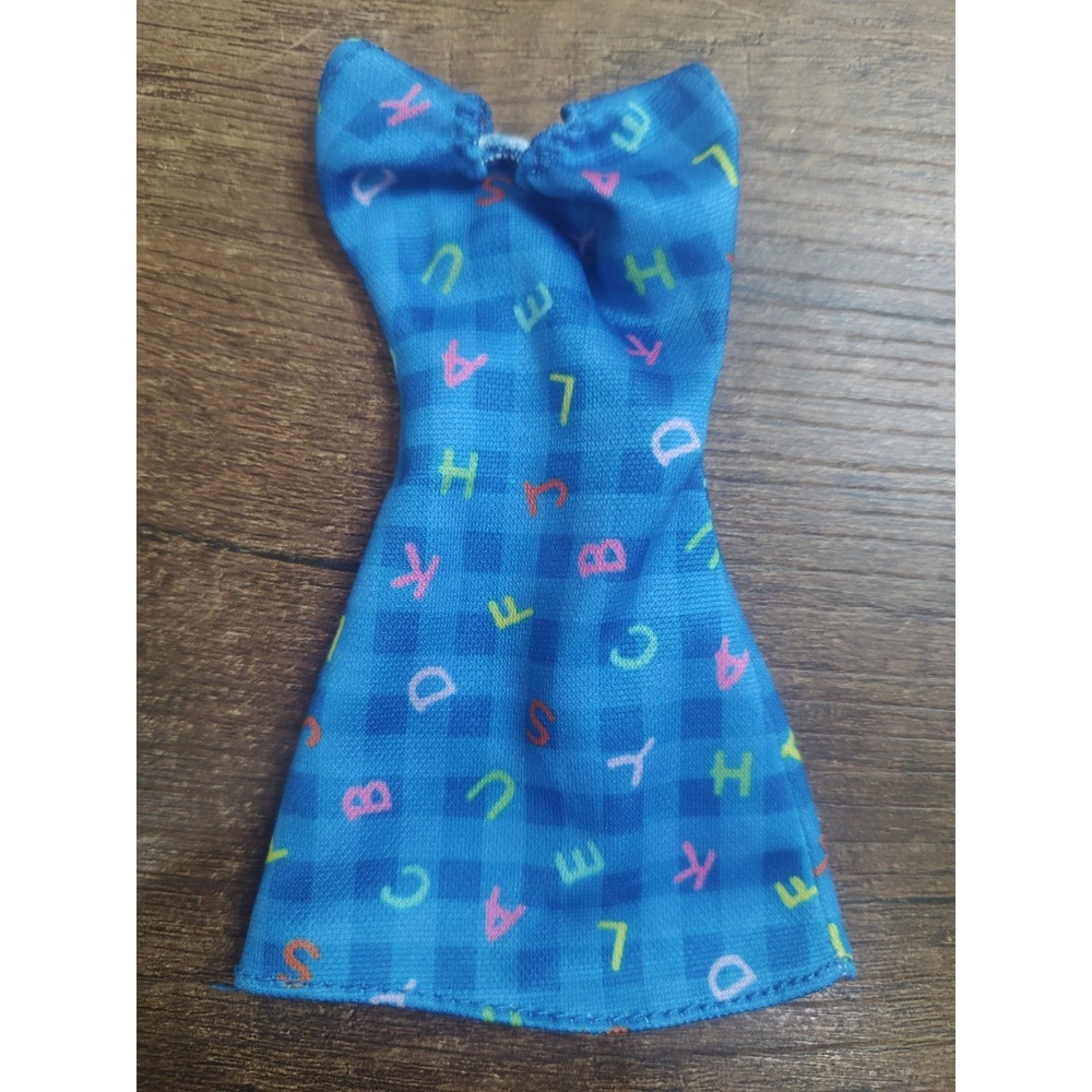 Barbie Careers Kindergarten Teacher Doll Dress Blue Alphabet Letter Mattel Z2